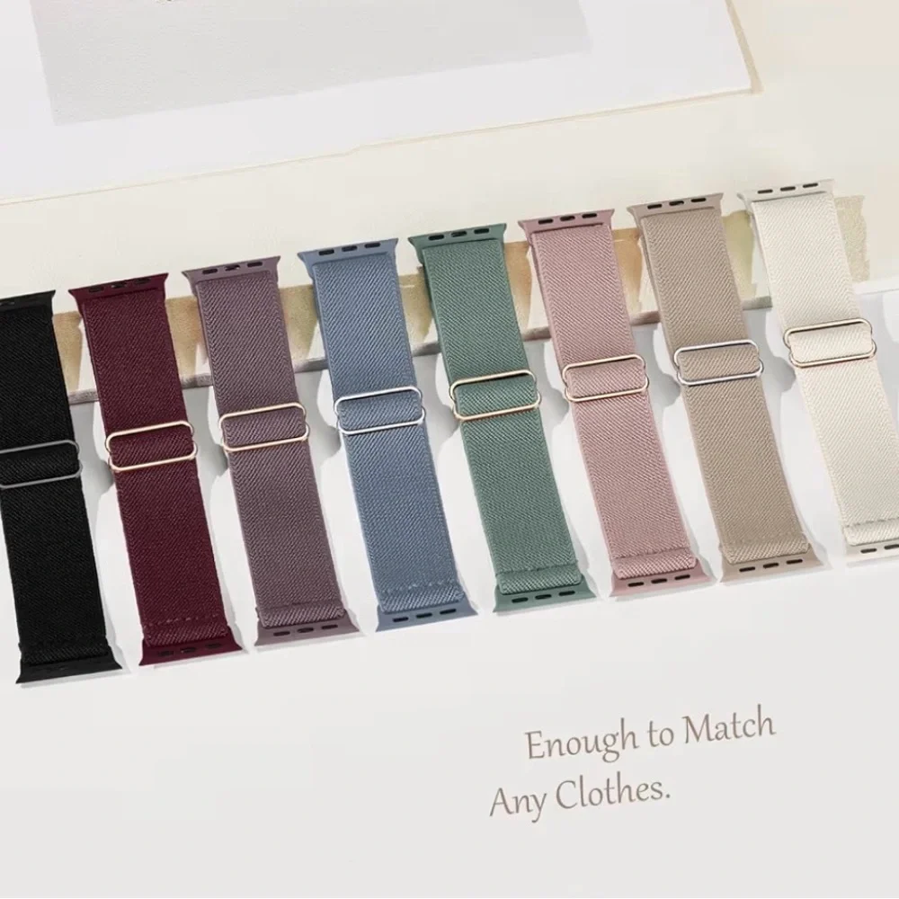 Set of 6 Adjustable Nylon Watch Bands - Picture 2 of 4